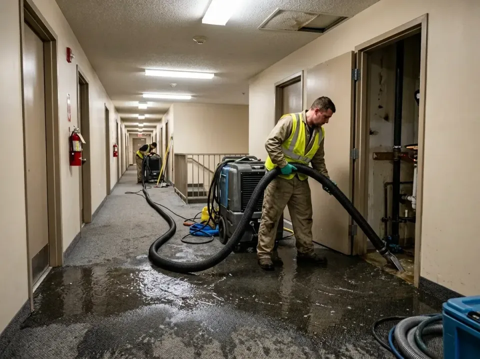 multi-unit-apartment-hallway-f-005 — frequently asked questions, Emergency Burst Pipe Water Extraction & Removal in Cimarron…